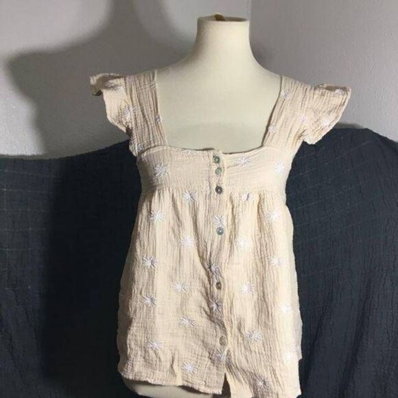 Joie NWT Cream Top Size M - Picture 2 of 9
